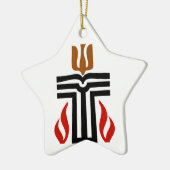 長老派の宗教の記号 セラミックオーナメント (左)