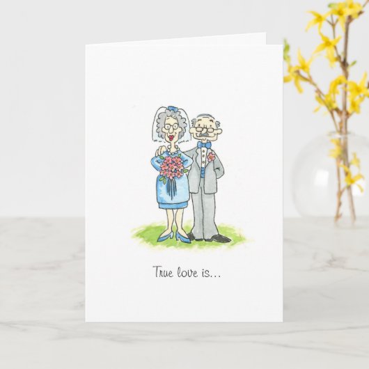 長老結婚の祝い カード (黄色い花)