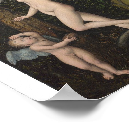 長老Lucas Cranach - Cupid不平 ポスター (角)