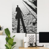 長脚シルエット ポスター (ホームオフィス)