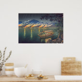 長良川鵜魚釣り土屋興一 ポスター (キッチン)