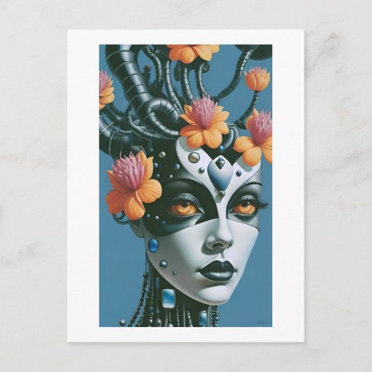 長花政治家 ポストカード (正面)