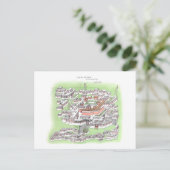 長華仏寺ラサ1902スケッチ ポストカード (スタンド正面)