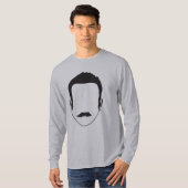 長袖のクラシック Tシャツ (正面フル)