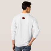 長袖の古い英語 Tシャツ (裏面フル)
