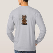 長袖の基本的なk9つながりのティー tシャツ (裏面)