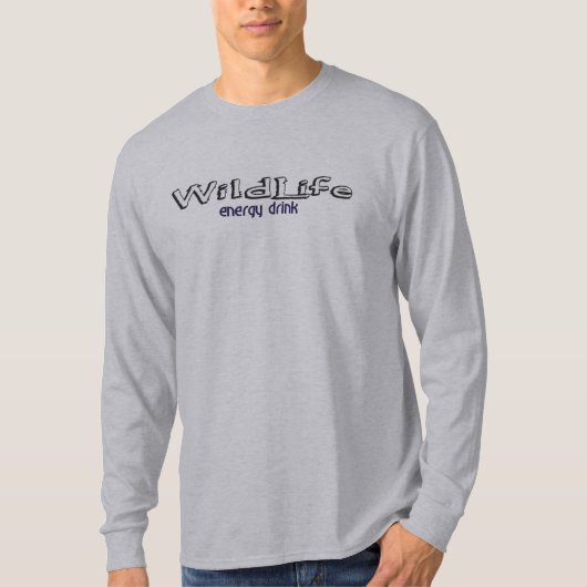 長袖の野性生物のTシャツ Tシャツ (正面)