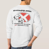 長袖のTシャツの白 Tシャツ (裏面)