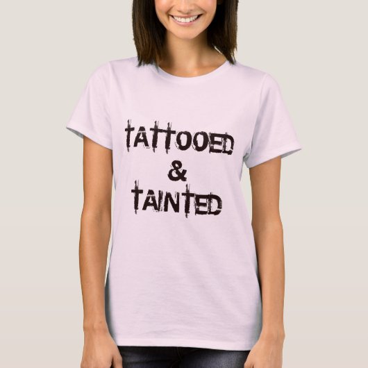 長袖タトゥーシャツタトゥー&汚染 Tシャツ (正面)
