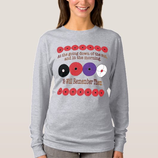 長袖ポピーTシャツ Tシャツ (正面)