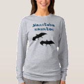 長袖レディース、マニトバ幽霊のよく出る、シャツ Tシャツ (正面)