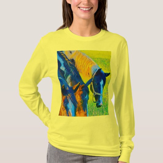 長袖レディースTシャツ Tシャツ (正面)