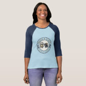 長袖女性前部のシール Tシャツ (正面フル)