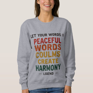 長袖感動的スウェットシャツ スウェットシャツ