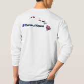 長袖-ハワイ諸島及びDanielsHawaii Tシャツ (裏面)