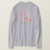 長袖 – 黒プリント Tシャツ (デザイン裏面)