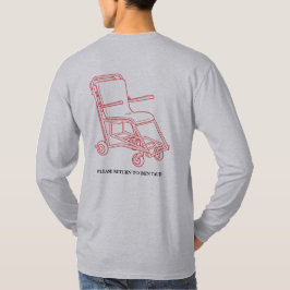 長袖 – 黒プリント Tシャツ