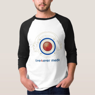長袖Live4ever媒体のTシャツ Tシャツ