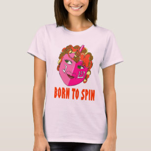 長袖Tを回すために生まれて下さい Tシャツ