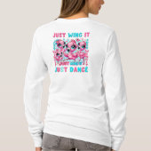 長袖Tシャツかわいいフラミンゴファッション!🦩 Tシャツ (裏面)