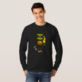 長袖Tシャツにハロウィンのカボチャ Tシャツ (正面フル)