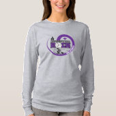 長袖Tシャツウィメンズグレー Tシャツ (正面)