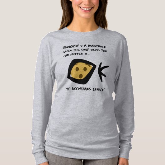 長袖Tシャツ – 「アワスト」ボマーンジ Tシャツ (正面)