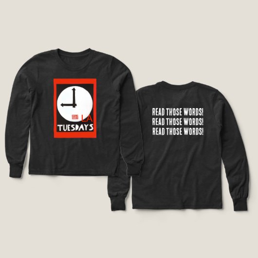 長袖Tシャツ - サイズ指定可 (デザイン 正面&背面)
