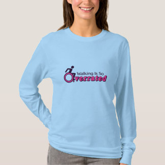 長袖Tシャツ-歩くが過大評価 Tシャツ