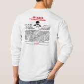 長袖Tシャツ - JACKASS, The Martini Tシャツ (裏面)