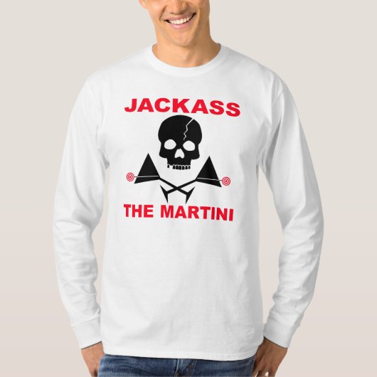 長袖Tシャツ - JACKASS, The Martini Tシャツ (正面)