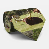 長角牛のタイ ネクタイ (ロール)