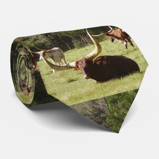 長角牛のタイ ネクタイ (ロール)
