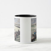 長角牛の牛はテキサス州からアビリンに、Kansa運転します マグカップ (中央)