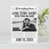 長話ショートウェディング日付新聞を保存 シーズンカード (スタンド正面)