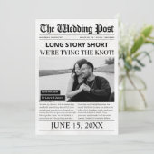 長話ショートウェディング日付新聞を保存 シーズンカード (スタンド正面)