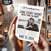 長話ショートウェディング日付新聞を保存 シーズンカード