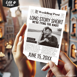 長話ショートウェディング日付新聞を保存 シーズンカード