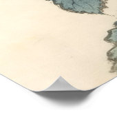 長谷川キクウッドブロックプリント# 121 ポスター (角)