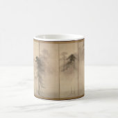 長谷川等伯松16世紀の茶色 コーヒーマグカップ (中央)