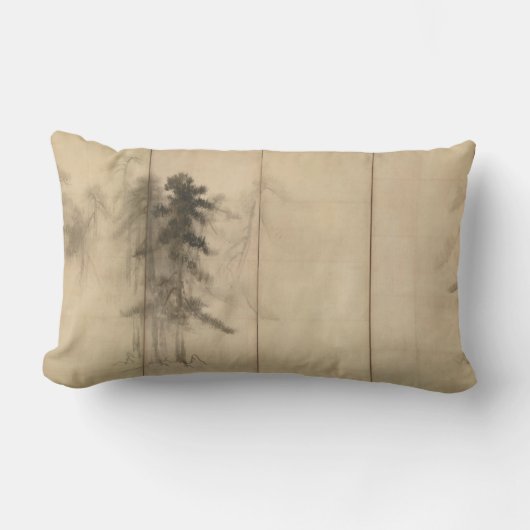 長谷川Tohakuの16世紀までに松の木 ランバークッション (正面)