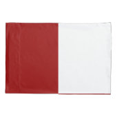 長赤と白方形柱 枕カバー (裏面)