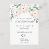 長距離のベビーシャワーの挿入物 エンクロージャーカード (正面)