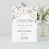 長距離のベビーシャワーの挿入物 エンクロージャーカード (スタンド正面)