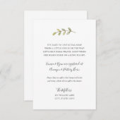 長距離のベビーシャワーの挿入物 エンクロージャーカード (正面/裏面)