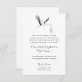 長距離のベビーシャワーの挿入物 エンクロージャーカード (正面/裏面)