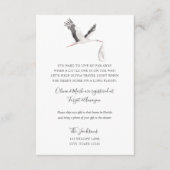 長距離のベビーシャワーの挿入物 エンクロージャーカード (正面)