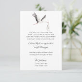 長距離のベビーシャワーの挿入物 エンクロージャーカード (スタンド正面)