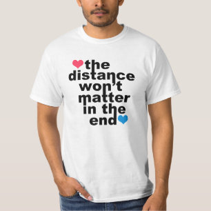 長距離の人間関係のワイシャツ Tシャツ