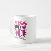 長距離はコーヒー・マグの人間関係のギフトをつなぎます コーヒーマグカップ (正面左)